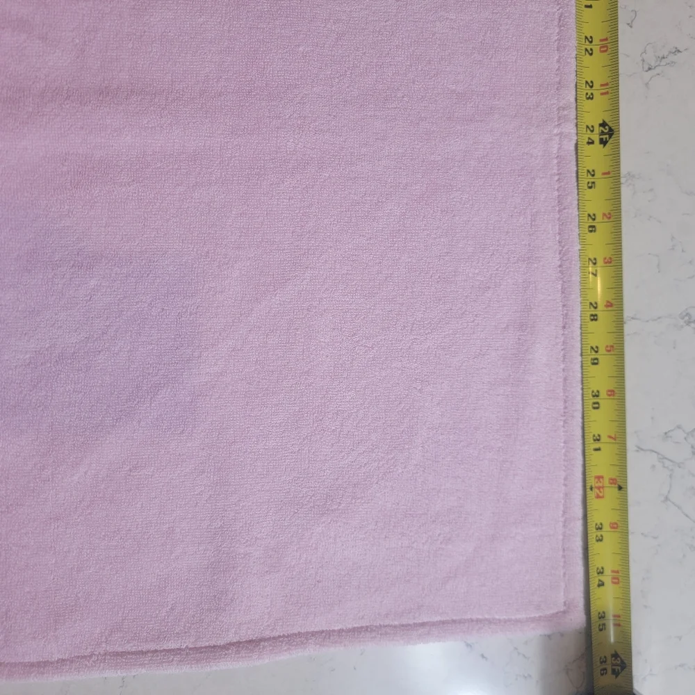 La Perla Terri cloth silk lace embroidery lilac lavender purple towel XL 54x35
